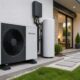 Sistema de aerotermia instalado en una vivienda moderna para climatización eficiente y producción de agua caliente sanitaria.